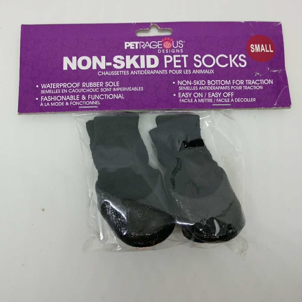 Non skid small pet socks